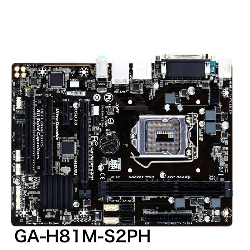 ⰡƮ GA-H81M-S2PH  H81 16GB LGA 1150 DDR3 κ, 100% ׽Ʈ Ϸ,  ۵ Ȯ,  